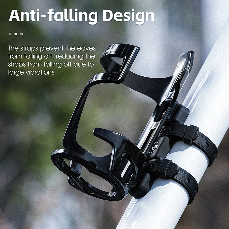 WEST BIKING Integrated Strap Kettle Mount Bicycle Water Bottle Cage Mount Colorful Silicone Bottle Bracket Bike Accessories