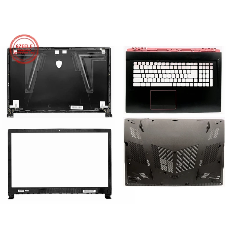 para Msi Ge73 Ge73vr Ms17c1 3077c1a213hg017 17.3 Polegadas Cores Portátil Case Superior Lcd Capa Traseira Palmrest Case Inferior Novo
