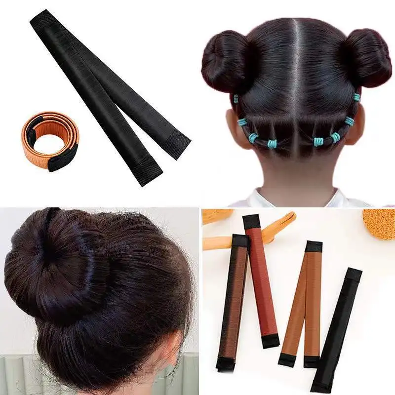 Hair Styling Diy Tool Accessories Synthetic Wig Donuts Bud Head Band Ball French Twist French Magic Bun Maker Sweet Hair Braider