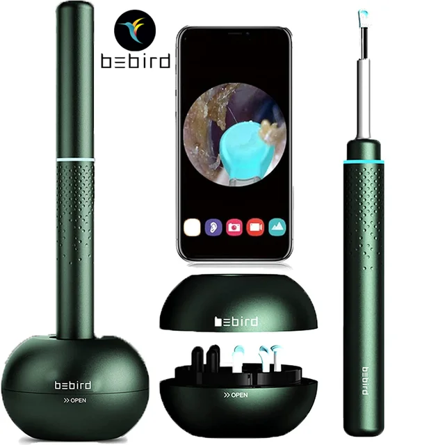 2023 New Arrival Xiao'mi M9s Bebird Smart Visual Ear Cleaner Otoscope  Build-in 10 Mega Pixels Camera With Ear Tips Storage Base