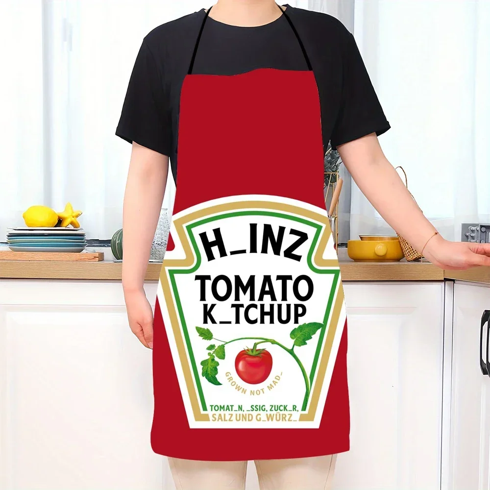 أكمام المئزر 50X75cm الكرتون صلصة الطماطم بهار على شكل الشيف الطبخ الخبز غير المنسوجة النسيج أواني تنظيف المطبخ