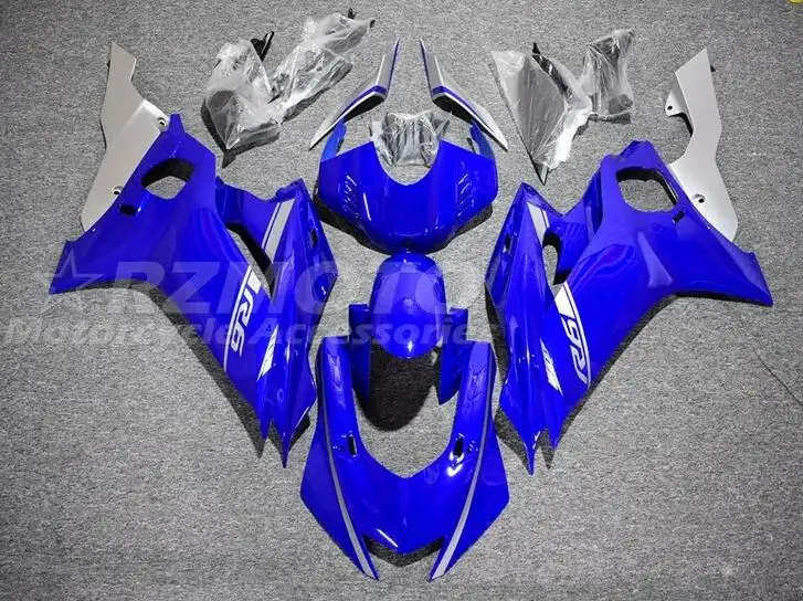 

New ABS Fairings Kit Fit For YAMAHA YZF- R6 17 18 19 20 21 22 23 2017 2018 2019 2020 2021 2022 2023 Bodywork Set Blue Silver