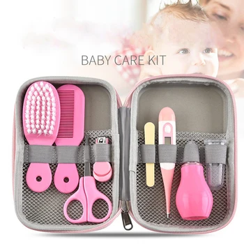Kit per la Cura del Neonato, Set di Sicurezza per Bambini con Tagliaunghie, Pettine, Spazzola, Spazzolino, Essenziali per la Cura del Neonato