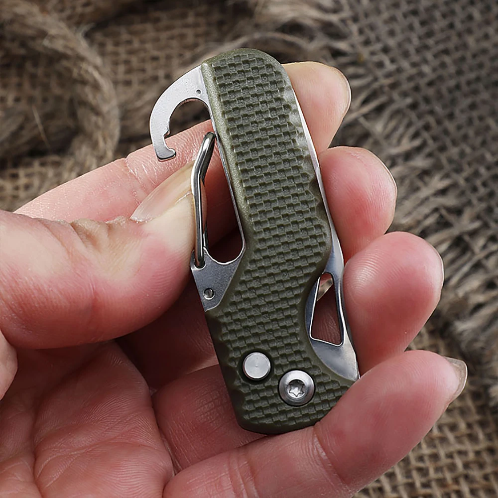 Portable Multifunctional Courier Package Knife Keychain Serrated Hook Portable Unboxing Emergency Survival Tool Opener parcel knife multifunctional folding knife