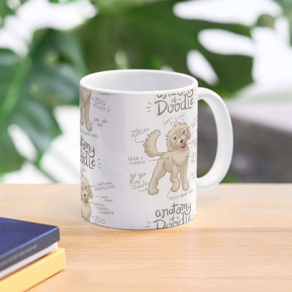 

Anatomy of a Doodle Coffee Mug Cups For Cafe Pottery Cups Mug Ceramic