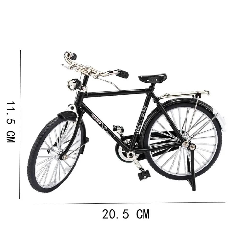 Modelo Mini Bicicleta Tándem CUTICAT, Hecho a Mano de Metal a Escala 1:16