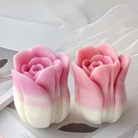 3D Tulip Silicone Candle Mold DIY Handmade Flower Aromath Soap Candles Casting Molds Plaster Resin Craft Gifts Making Supplies 6