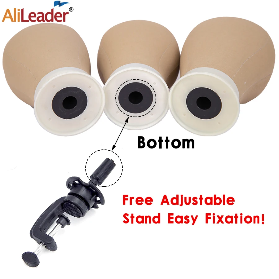 Professional Metal Adjustable Wig Head Stand For Styling And Display_voghion.com