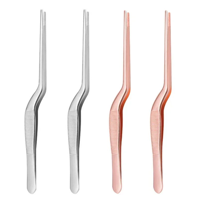 Ear Nose Eyelash Remover Cleaner Tweezer Earpick Wax Removal Forceps Angled Clamp Nasal Tool Curved Earwax Tweezers Clip