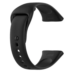 Silicone Watch Strap for Redmi Watch 3 - Original Smartwatch Wristband Bracelet Accessory (Elegant Black)