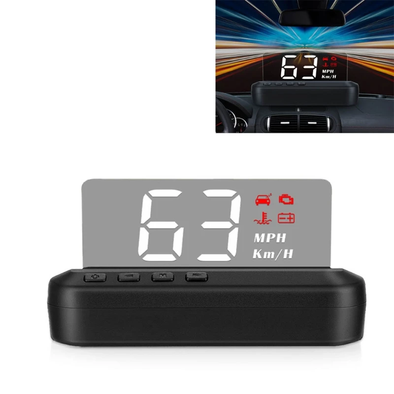 

HUD Head-up Display Digital GPS Speedometer Windshield Projector for All Vehicle drop shipping