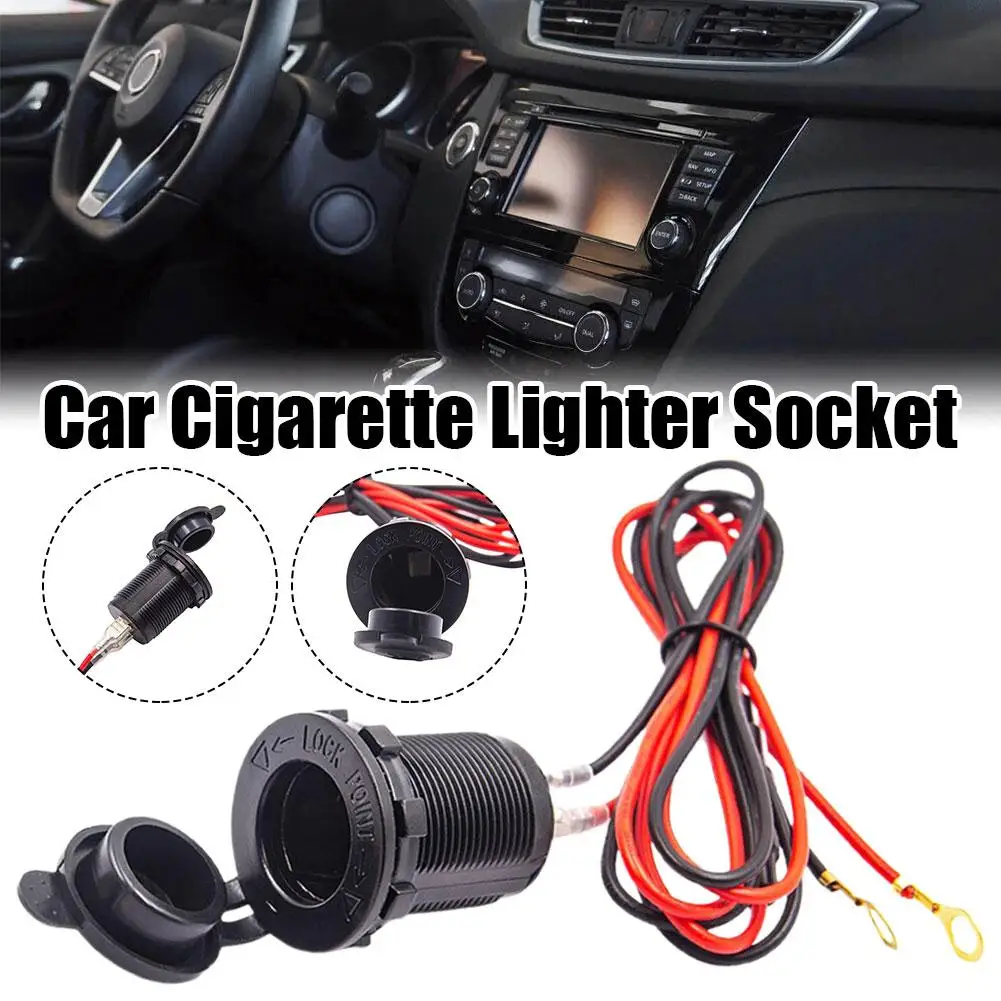 

Car Cigarette Lighter Socket Waterproof Dustproof 12V Plug Power Outlet Adapter for Marine Boat Motorcycle Truck Car Access O6S8