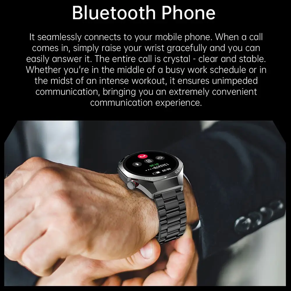 For Huawei GT5 PRO Sports Outdoor SmartWatch Men Upgraded Version AMOLED Screen Bluetooth Call Heart rate Waterproof Women Watch 4