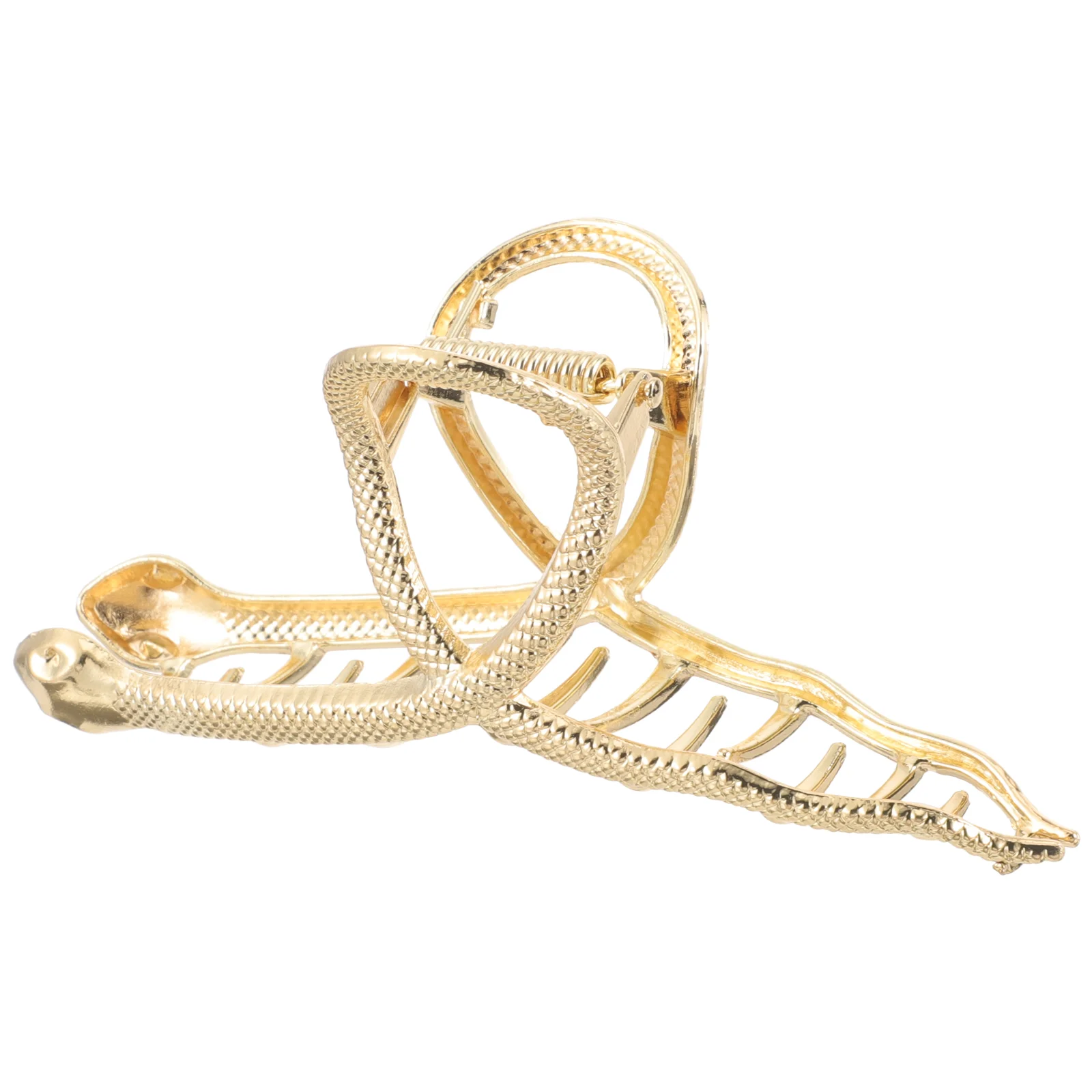 Snake Hair Claw Barrettes Pin Decorative Clips Metal Accessories for Women Thick 2