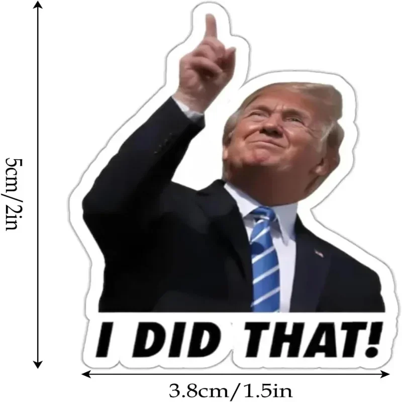 100pcs Funny Trump Stickers for Skateboard Guitar Laptop Luggage Phone Bike Car