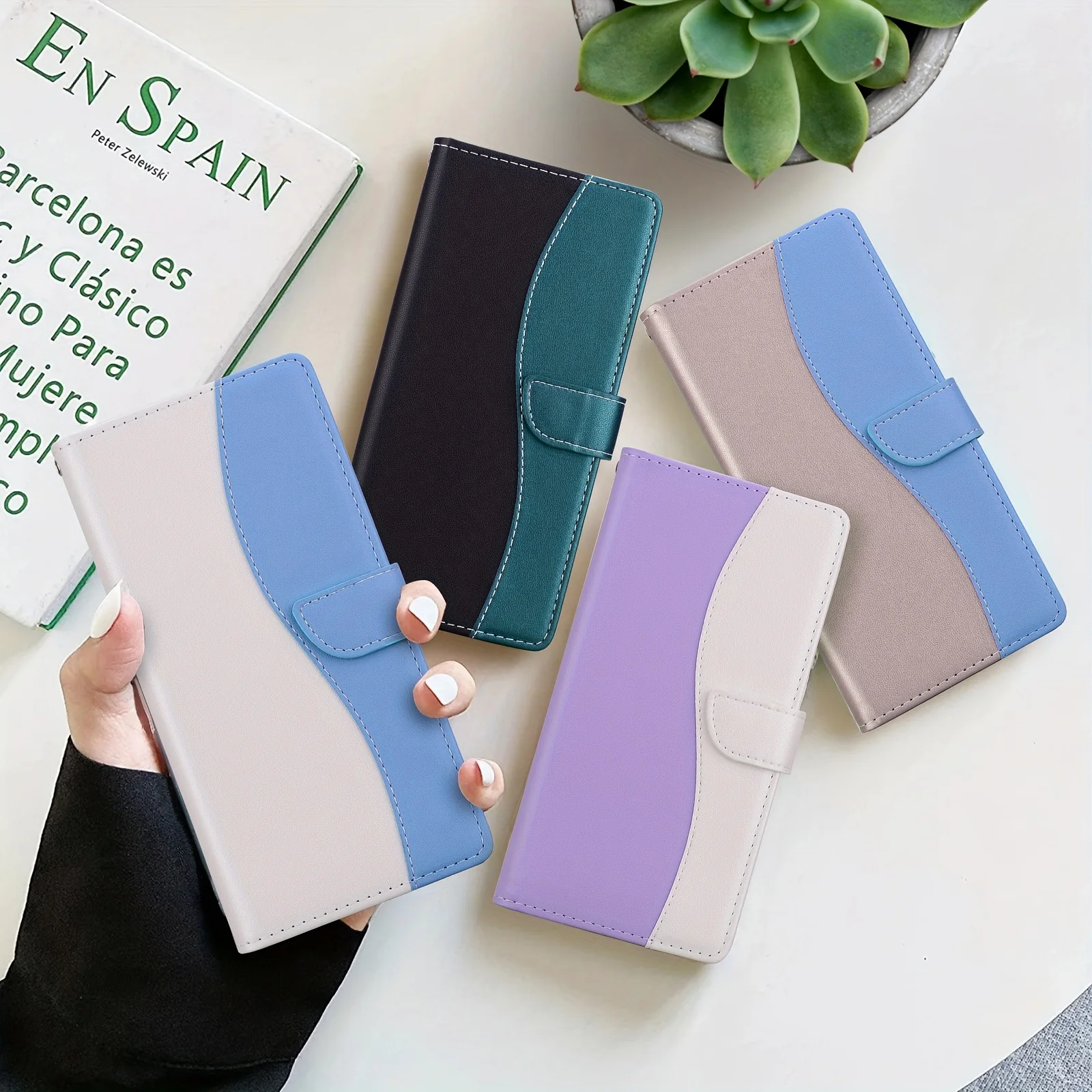 Elegant Leather Flip Cover - Premium Fashion Protective Phone Case