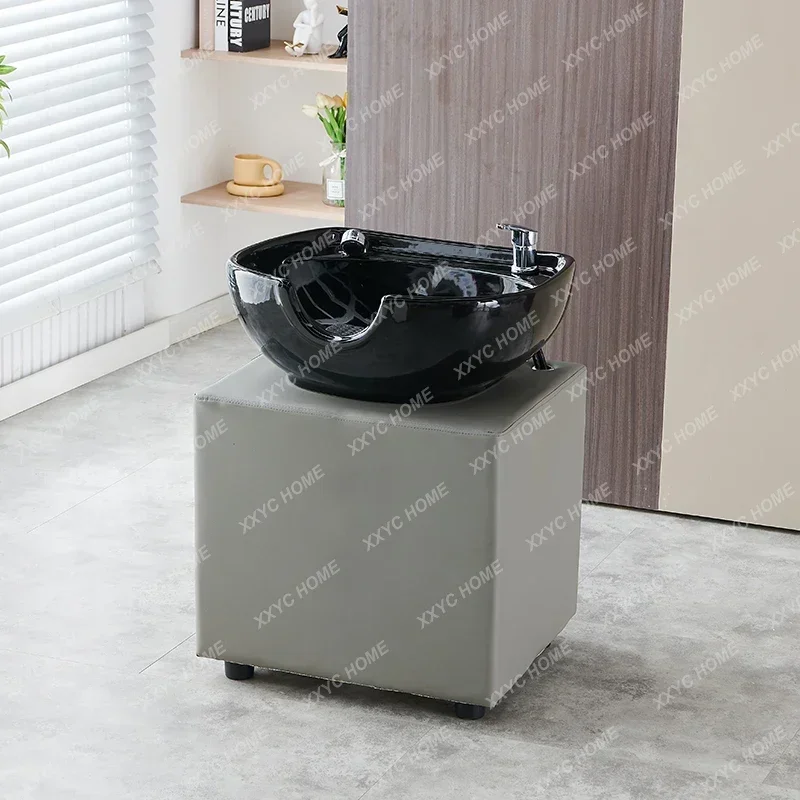 

shampoo bed separate shampoo basin water circulation, hair nourishing head treatment basin package Behandelstoel Salon Furniture