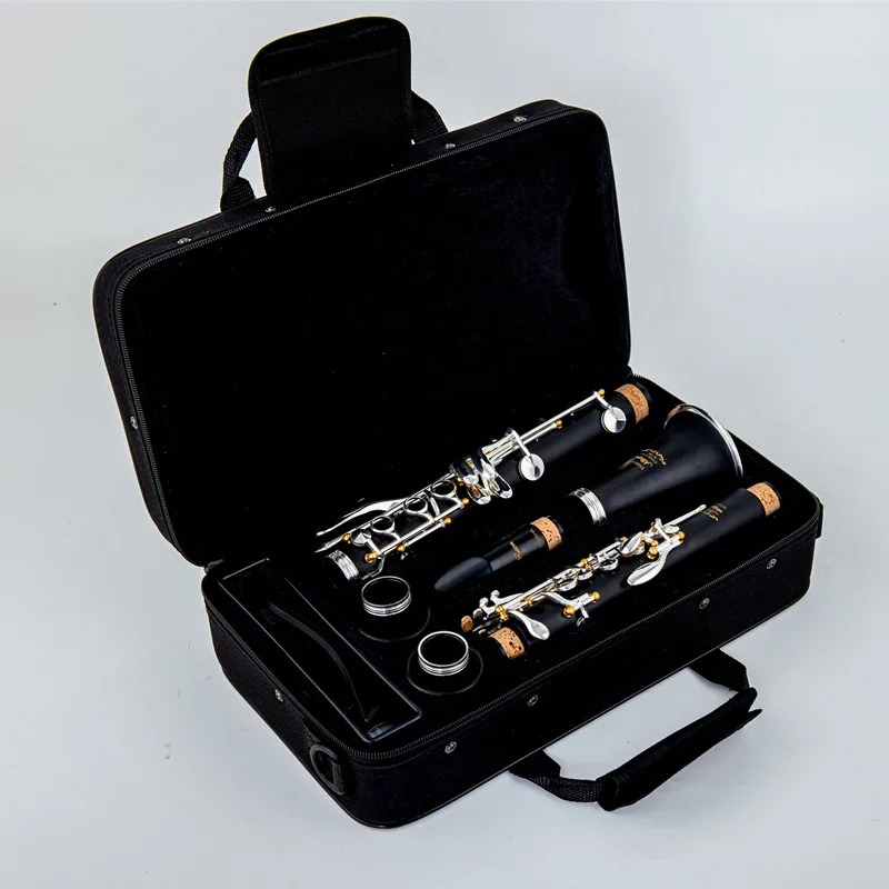 Japan Professional Wood Bakelite Tube Bb Clarinet Musical Instruments Clarinet With Case