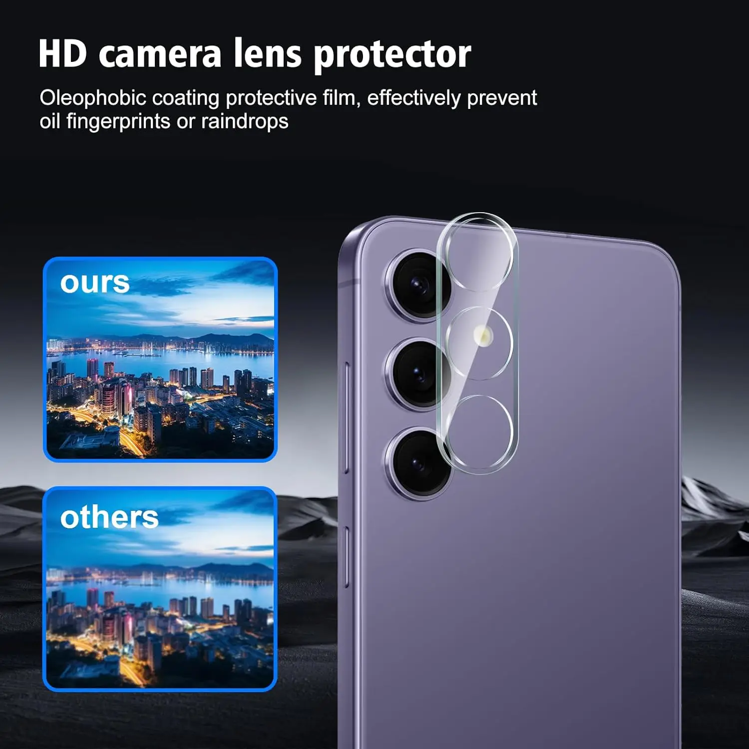 HD Clear Camera Lens Protective Tempered Glass Films