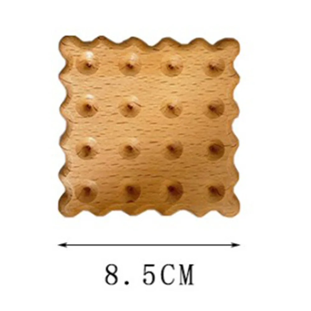 

1Pc Solid Wood Table Placemat Coaster Biscuit Shaped Coaster Insulation Pad For Home Kitchen Coffee Cup Hot Pad Drink Coaster
