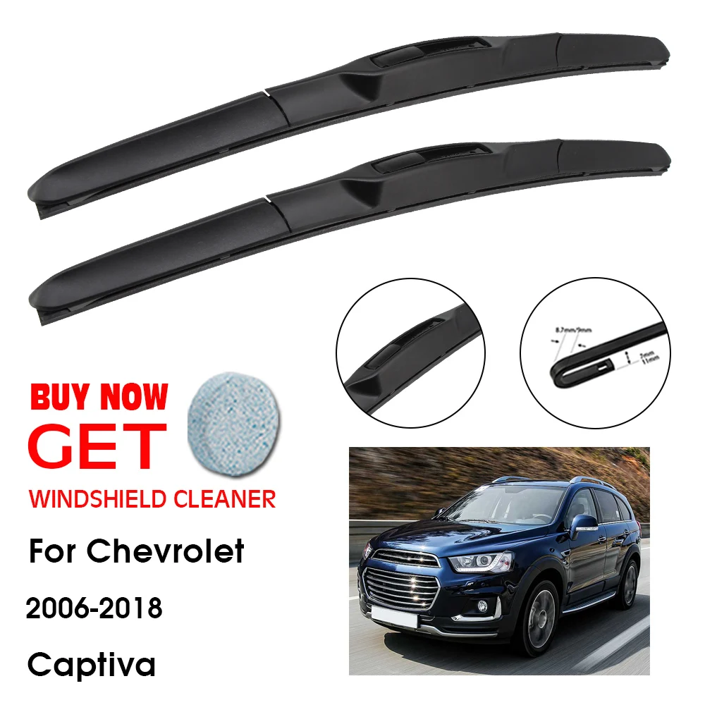 

Car Wiper For Chevrolet Captiva 24"+16" 2006-2018 Front Window Washer Windscreen Windshield Wipers Blades Accessories