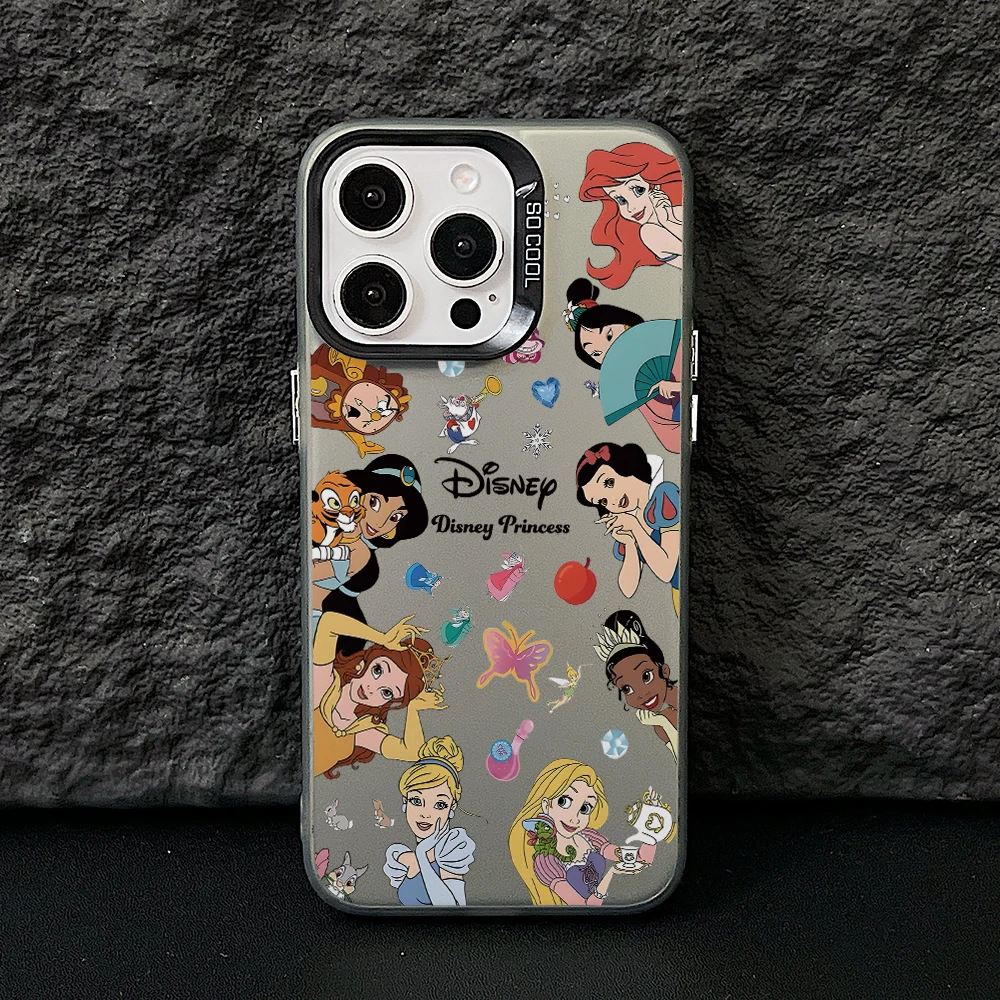 Enchanting Cartoon Princess Witch Villain Colorful Silver Phone Case Cover