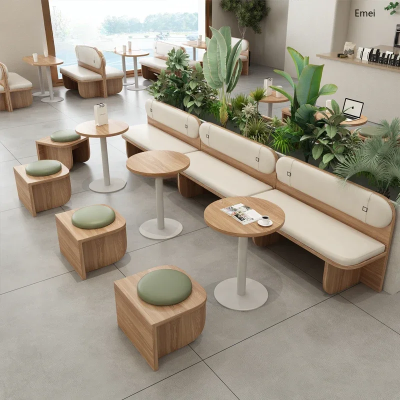 Milk Tea Shop Coffee Shop Dessert Deck Sofa Library Rest Area Negotiation Small Sofa