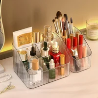 Transparent acrylic cosmetic storage box plastic grid lipstick box makeup brush bucket 1