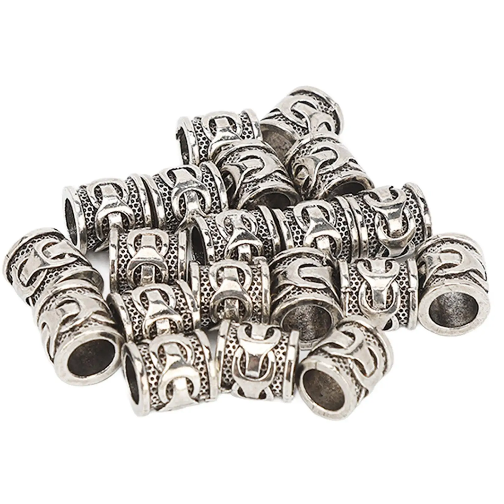 Engraved Alloy Beard Braiding Beads-Portable Dreadlocks & for bracelet Decoration for Holidays and Parties