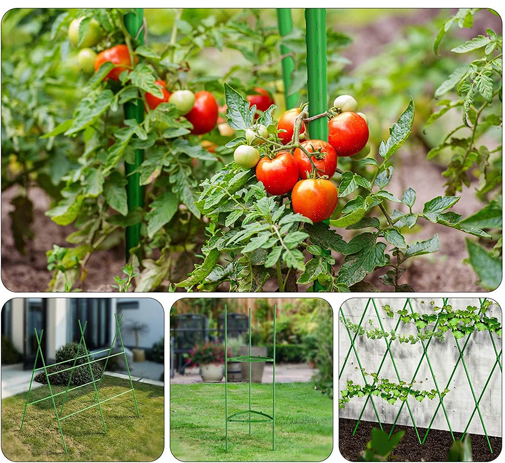 10 Stück Universelle Kunststoff-Clips Pflanzenstützen Feste Verbindungsstücke Gartenpfosten 11mm Fixierhalterung Kletterpergola-Verbinder – Detail 7
