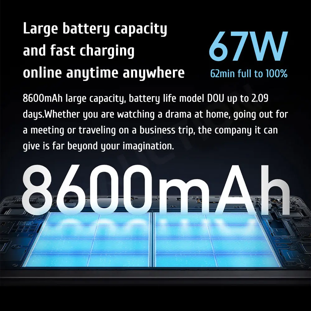 Xiaomi Mi Pad 6 PRO Global Rom Tablet Snapdragon 8+ 11 Inch 144Hz 2.8K Display 8600mAh 67W Fast Charger Android 13 MIUI 14 2023 5