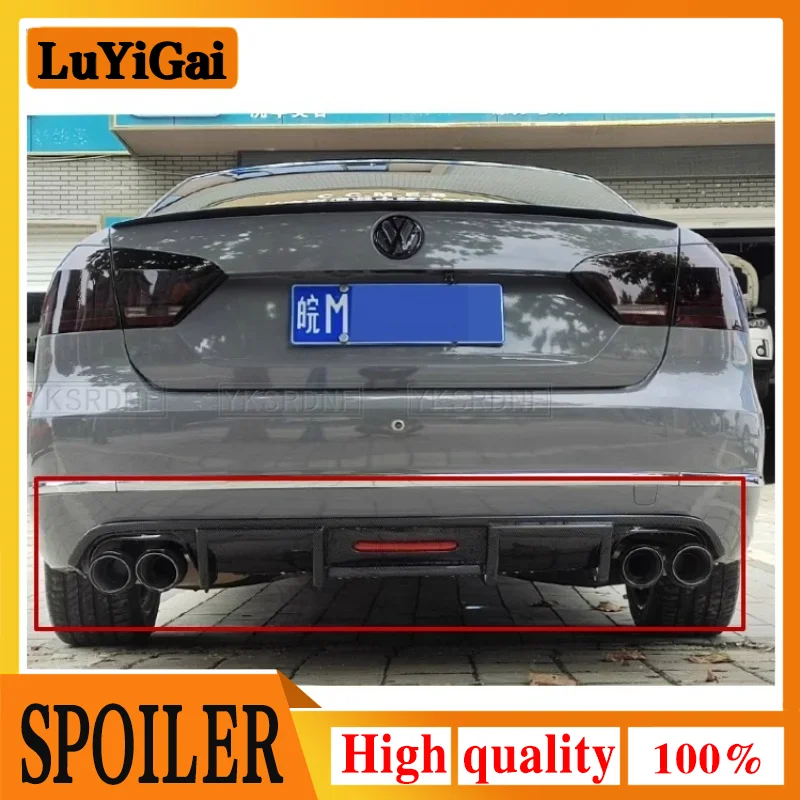 

Для Volkswagen Passat B7 2012-2016 ABS черный Задний бампер для багажника фотозащита автомобильный Стайлинг