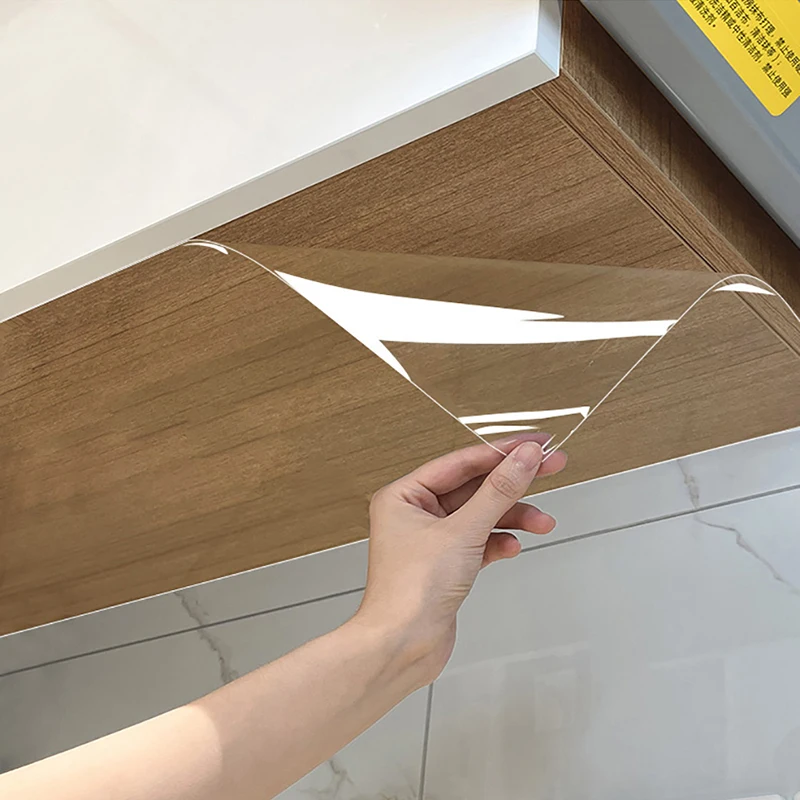 Kitchen Hanging Cabinet Anti Steam Sticker Waterproof Self-Adhesive Cabinet Bottom Anti Oil Fume Transparent Protective Film 5M