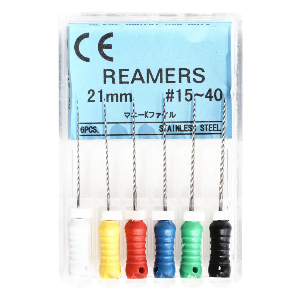 1 Pack 25mm #15-40 Endodontic Dental REAMERS Stainless Steel Endo Root Canal Hand Use K Files Dentistry Lab Instrument Products 3