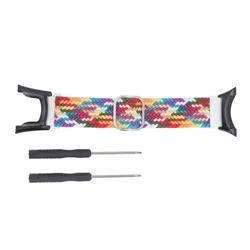 Nylon + Alloy Quick Release Watch Band - Multiple Colors Available (Rainbow color)