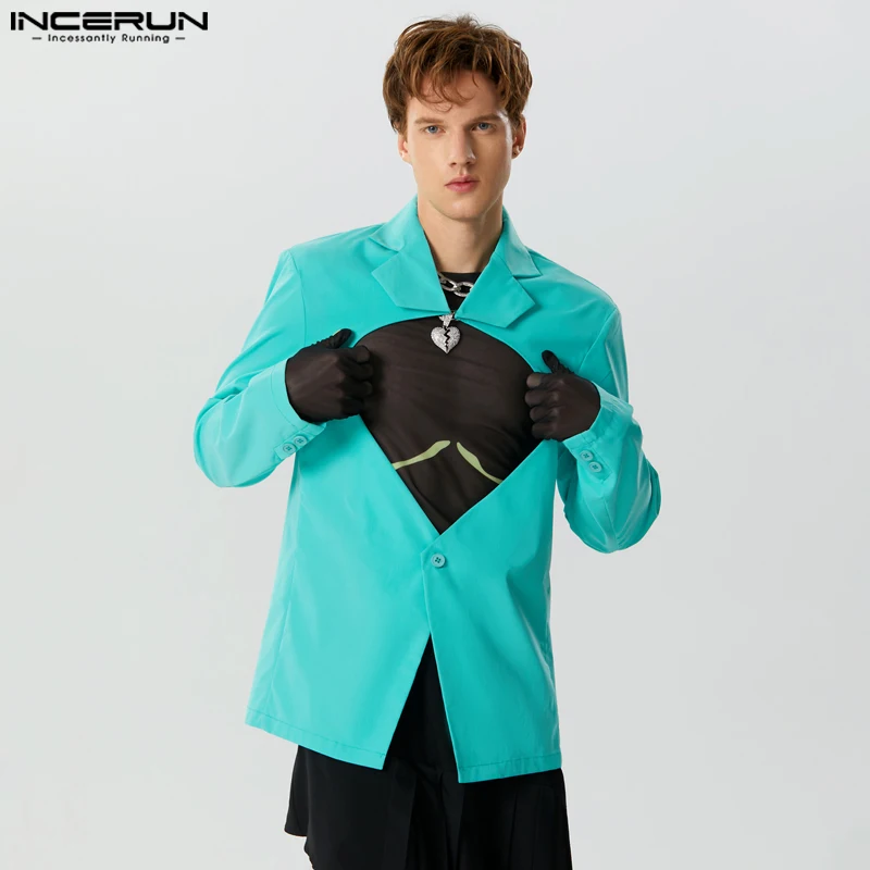 

Новый мужской блейзер в американском стиле на одной пуговице с вырезами, повседневный однотонный Универсальный простой костюм, жакеты, женские топы 2023