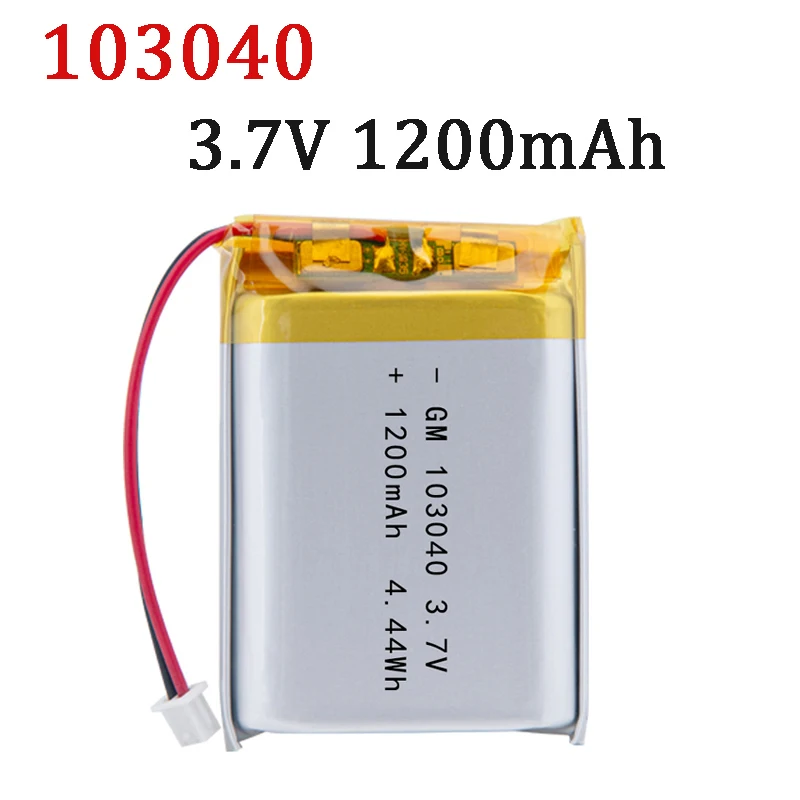 Rechargeable Lithium Batteries 3.7V 1200mAh 103040 For PS4 Humidifier GPS Navigation Device Intelligent Wearable Locator