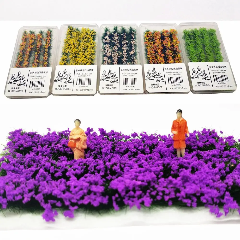 Flower Cluster Wargame Scenery Model DIY Miniature Building Layout Grass Tufts 