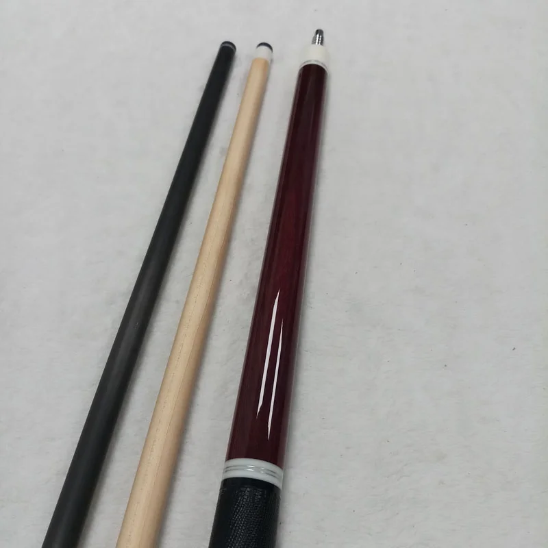 새로운 자신리 풀 큐 58인치+13mm 팁 사이즈 퍼플 하트 우드 당구 큐 스틱 (미국식, 카본 샤프트 및 큐 연장 포함)
