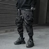 Hip Hop Tactical Cargo Pants Men Ribbons Joggers Trousers 2023 Spring Functional Elastic Waist Fahsion Streetwear Pant 5