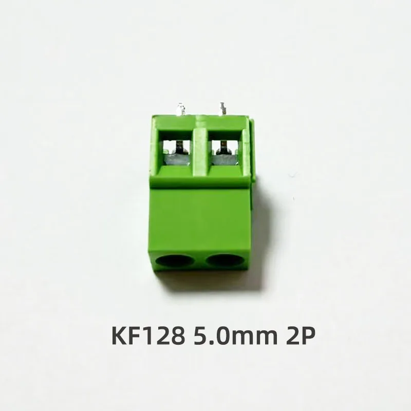 XYQ 10PCS KF128 3.81mm 5.0mm 나사형 PCB 단자 2핀 3핀 300V 10A PCB 나사 단자 블록 커넥터 연결 가능