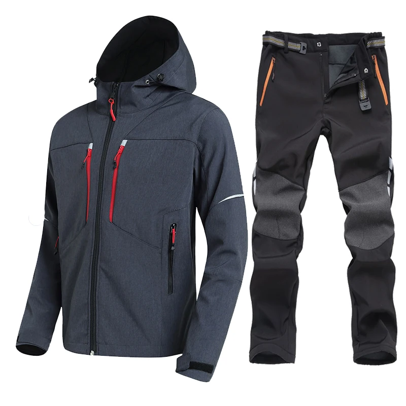 men's-reflective-hiking-pants-winter-warm-fleece-softshell-jacket-set-outdoor-waterproof-trekking-camping-cycling-ski-trouser