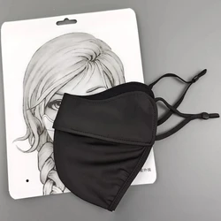 Breathable Ice Silk UV Protection Face Cover (Black)
