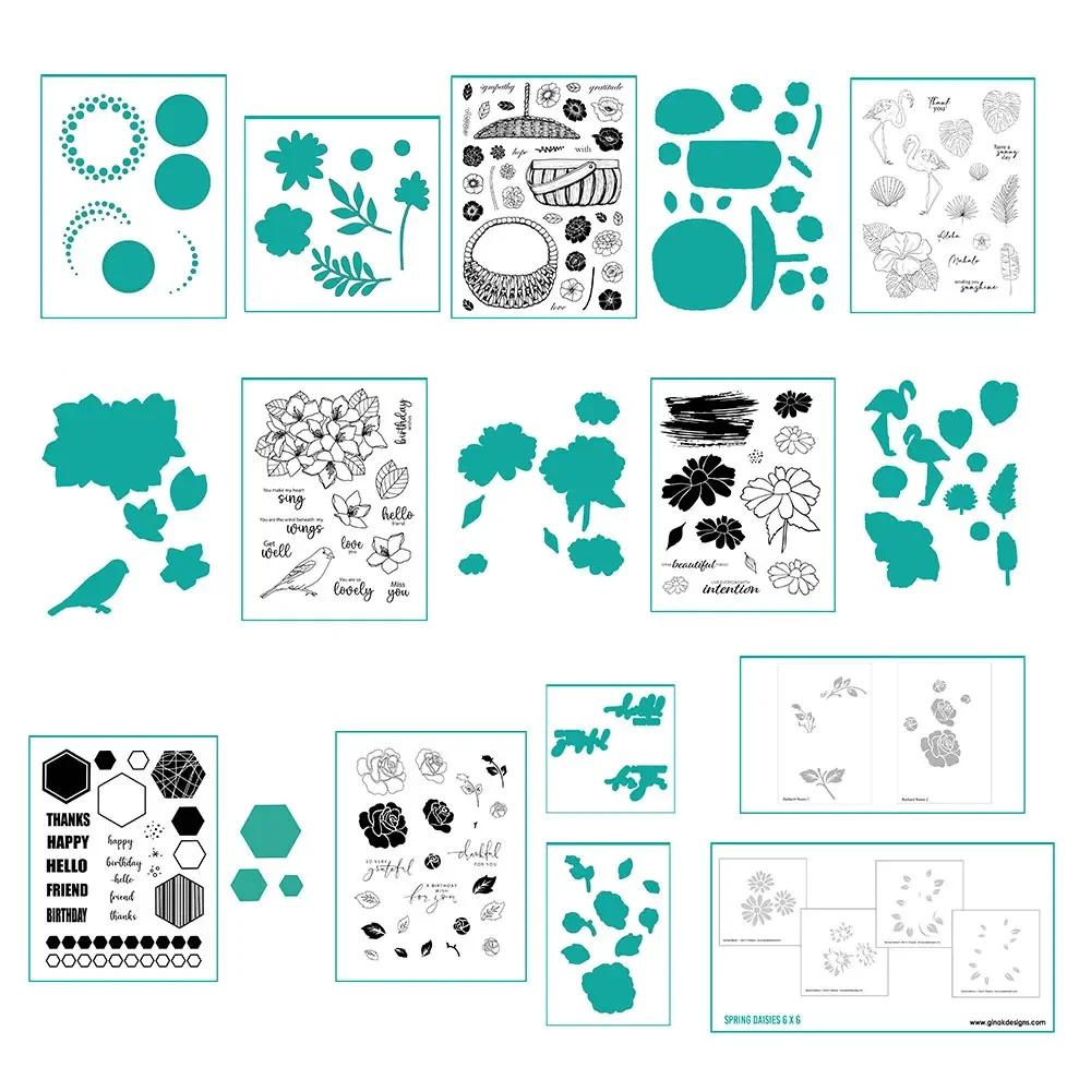 Spring Flowers Dadiant Rose Clear Stamp and Die Set Card Making Scrapbooking Handmade DIY Paper Card Craft Layering Stencil clear stamps,clear rubber stamps