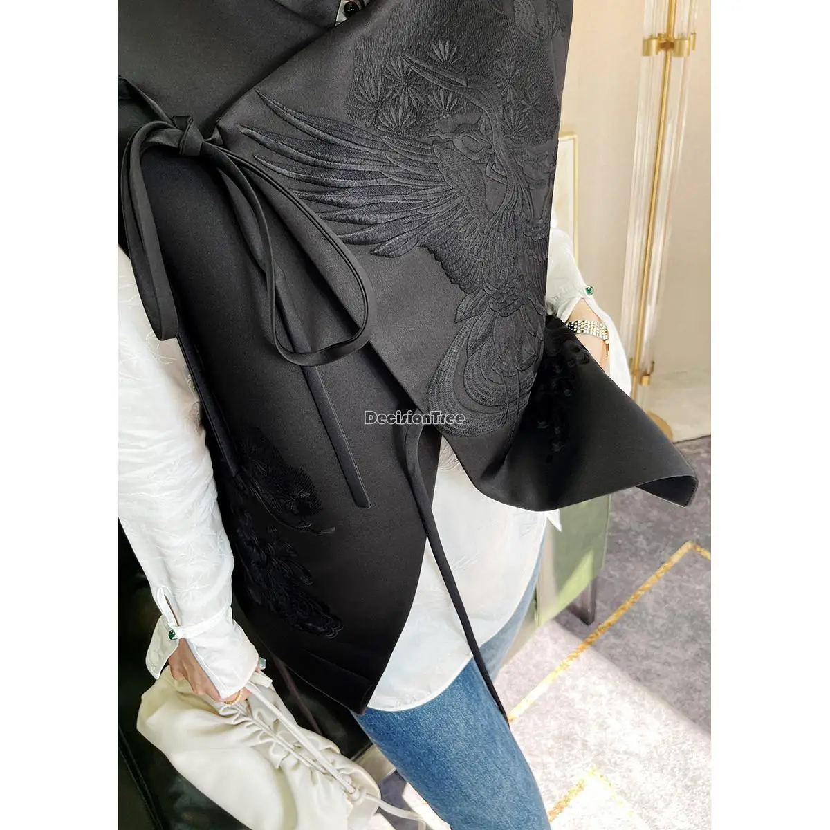 2025 summer autumn chinese style women exquisite embroidery vest oriental traditional women vest tang suit versatile pd