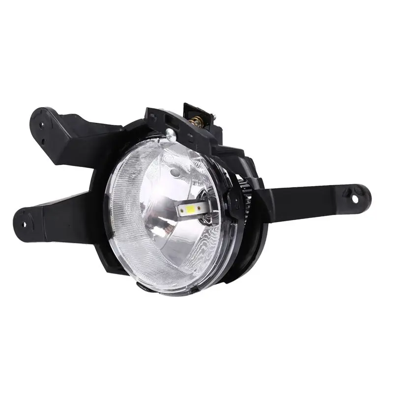 AT-1Pair 자동차 앞 범퍼 LED 안개등 어셈블리 자동차 액세서리 주간 주행등 블랙 ABS 크루즈 2009-2014용