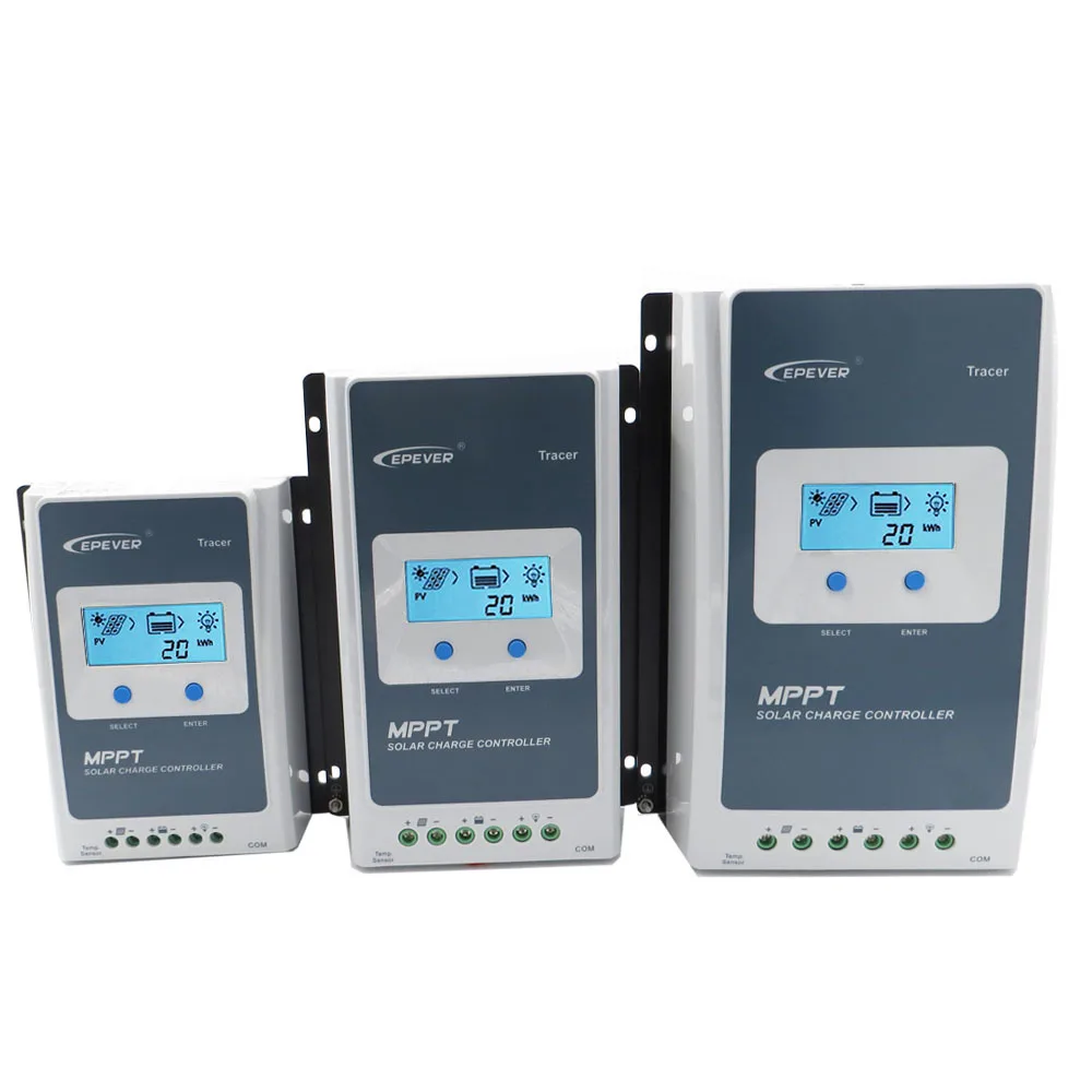 

Tracer 1210/2210/3210/4210AN 20A 12V/24V MPPT Solar charge controller regulateur for home use 12v24v epsolar epever good price