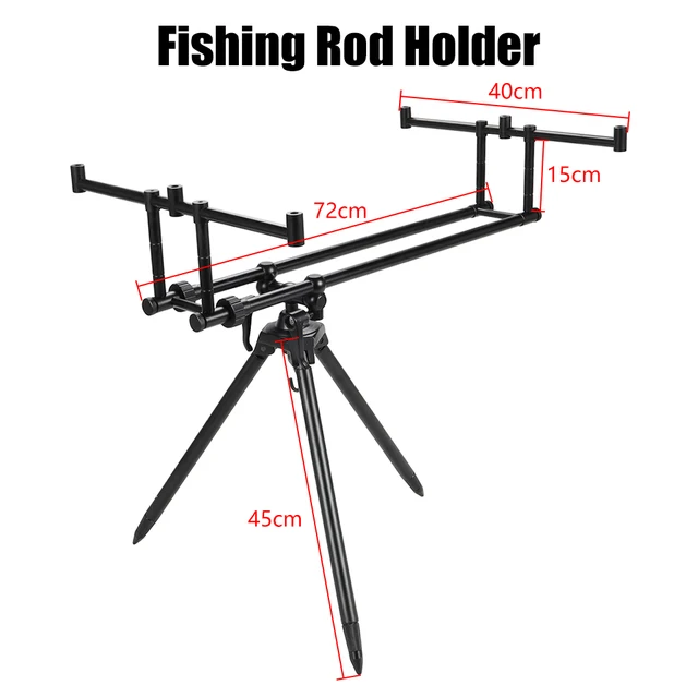 Adjustable Retractable Carp Fishing Rod Pod Stand Holder Foldable Fishing  NewXv