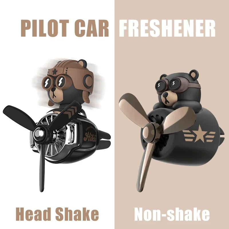Bear Car Air Freshener Rotating