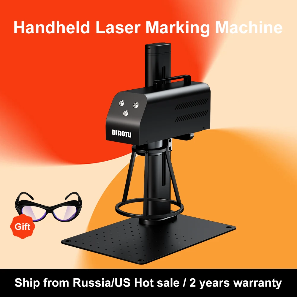 

Diaotu B5 Handheld Fiber Laser Marking Machine Metal Nameplate Engraver Portable Engraving Industrial Desktop Laser mark machine